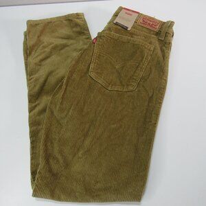 Levi's Corduroy Pants Womens 28x30 Original Straight Leg Jeans NWT Tan Fall